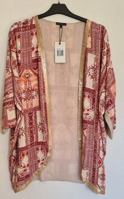 Apart  Damen  Kimonoblazer mit Pailletten,  sand-rot  Gr XL