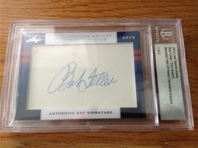 BOB FELLER / EARL AVERILL - 2012 Leaf Sports Icons - Dual Cut Signatures - 1/2