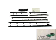 1967 Camaro Firebird Coupe 8pc OE Style Window Fuzzie Felt Sweep Weatherstrip 67