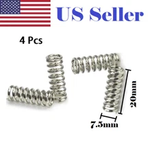 4PCs Feeder Spring Ultimaker Makerbot Wade Extruder Nickel Plating 1.2mm 20mm