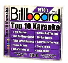 Billboard Top 10 '70s Karaoke Vol. 2 CD G w/Printed Lyrics