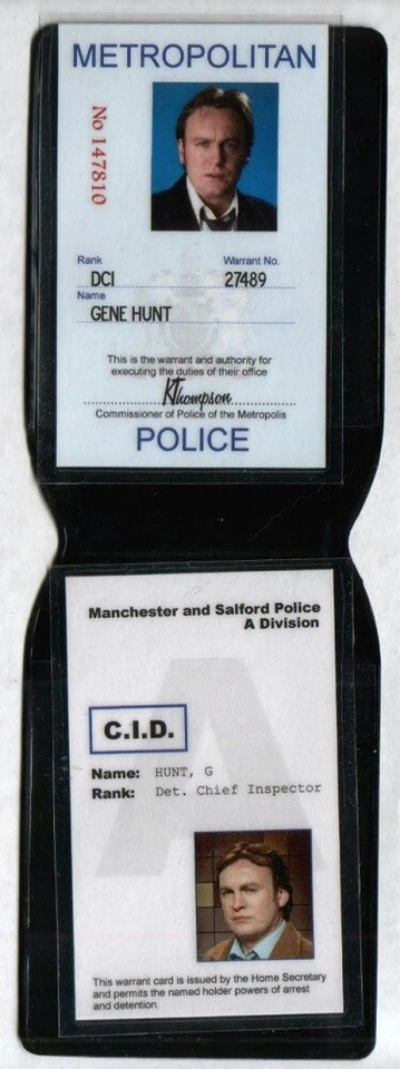 UK COP SHOW I.D. WALLETS BANKS BERGERAC FROST GENE HUNT MIDSOMER MORSE REBUS - Bild 1 von 1