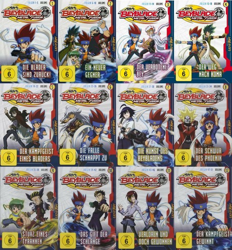 Beyblade Metal Fusion ( Anime auf Deutsch ( 12 DVDs Komplette Serie 1-51 ) NEU