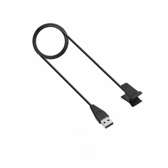 Black USB Charger Cable w/ Reset Button For Fitbit Ace Kids Activity Tracker JZ10033