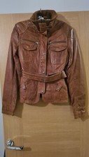 Helium Leather Jacket In Tan Ladies Size 10