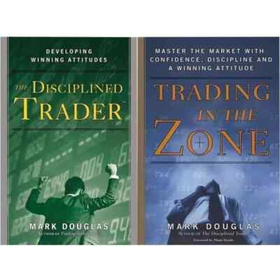 Trading in the Zone and  The Disciplined Trader by Mark Douglas USA STOCK