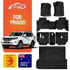 <!--F#f_0-->Floor Cargo Kick Mats for Toyota Prado 150 7-Seat 09-24 Boot Liner Carpet Mat<!--F/-->