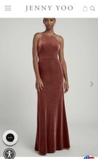 Jenny Yoo Velvet Dress English Rose Size 4