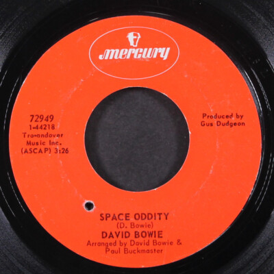 DAVID BOWIE: space oddity / wild eyed boy from freecloud MERCURY 7'' Single