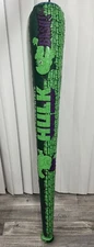 Vintage Marvel 2003 5ft Incredible Hulk Inflatable Blow up Bat Rinco Fair Rare