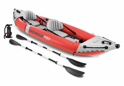 Intex 68309EP Excursion Unisex's Excursion Pro K2 Inflatable Kayak - Red