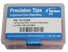 NORDSON EFD PRECISION TIP 7018366 25GA PPS .5 RED 50 PIECES NEW IN BOX