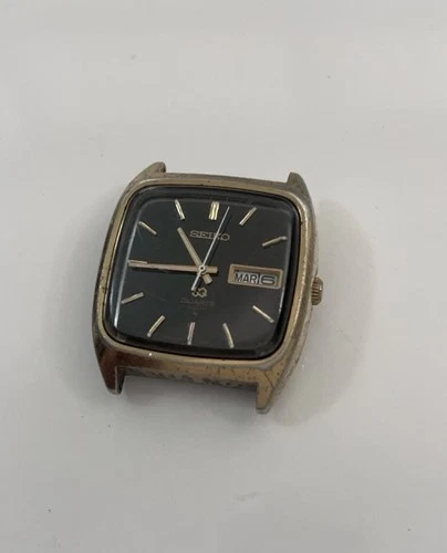 ? SEIKO 0903-5019 Quartz Double Calendar Watch For Repair