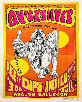 Quicksilver Messenger Poster - Psychedelische Wandkunst -...