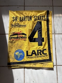 Pimlico Racetrack Preakness Day Sir Barton Stake Saddle Cloth Towel Society Beau