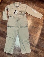 Carhartt Mens 101017 Flame Resistant Classic Twill Coverall Beige Size 46 NWT