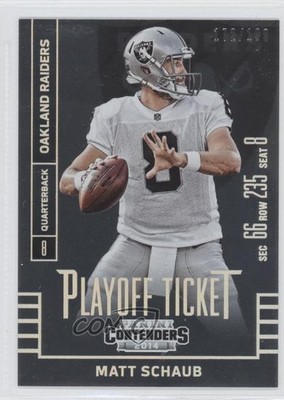 2014 Panini Contenders Playoff Ticket 172/199 Matt Schaub #72 0f8