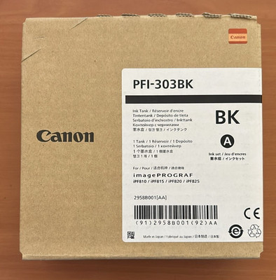 Original Tinte Canon iPF810 iPF815 iPF820 iPF825 / PFI-303 BK
