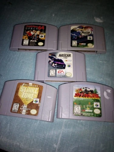 New ListingNintendo 64 mixed game lot Fighting Force Off Road Challenge Strike Zone Nascar