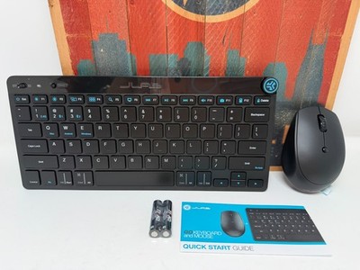 JLab GO Wireless Keyboard and Mouse Combo Bluetooth & 2.4G Black Work Collection