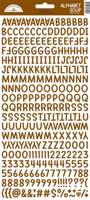 Doodlebug Alphabet Suppe Puffy Aufkleber 6''X13'' - Bon Bon - DASS-7402