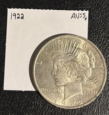 1922 Peace Dollar Silver $1 High AU