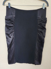 Armani Collezioni Pencil Skirt Black Pockets Lined Knee Length Zip Size 6