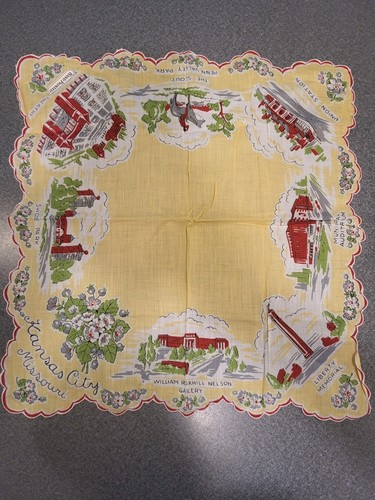 Vintage 1950/1960's Ladies Handkerchief Kansas City Missouri