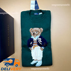 POLO RALPH LAUREN Polo Bear Knit Sweater Green Crewneck Cotton Men's L w Box Auc — photo 3