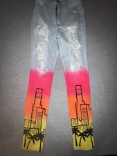 Rockstar Original Sunset City Jeans Distressed Skinny Size 11