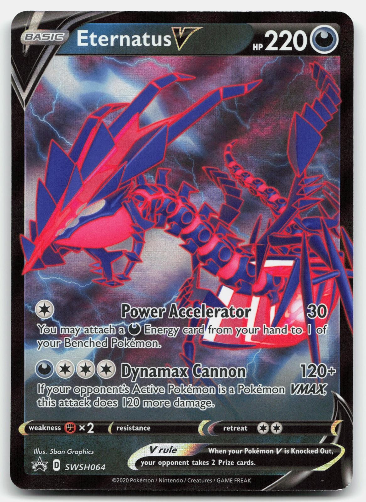 Eternatus V SWSH064 Holo Promo Sword & Shield Promo Pokemon Near Mint
