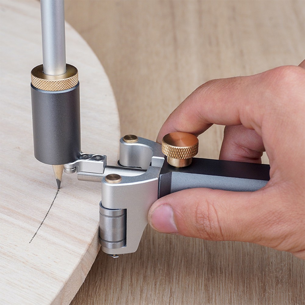 120mm Wood Marking Gauge Sliding Straight/Curved Edge Scriber Guide Carpenter
