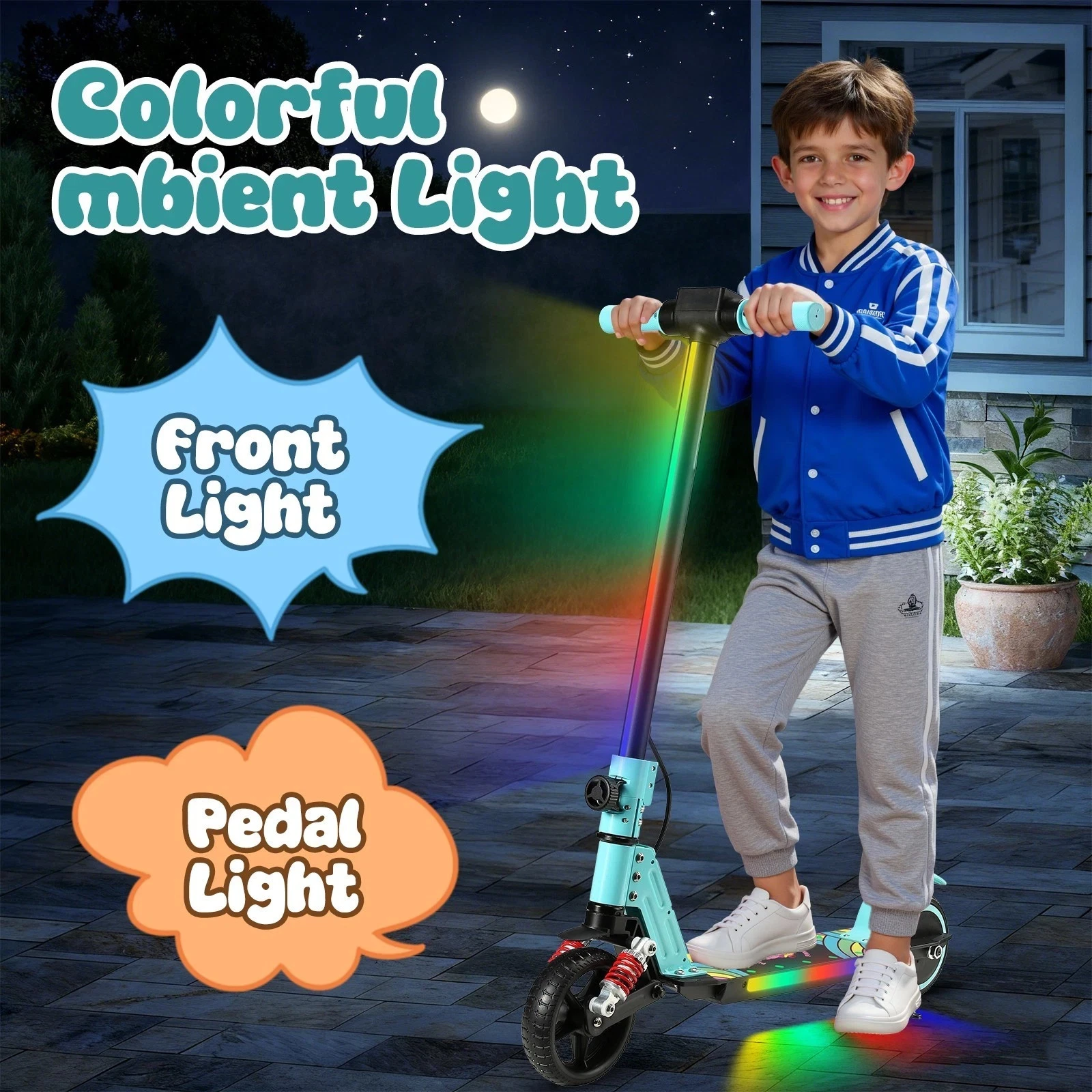 Simate Kinderroller E Scooter 6-12 Jahren Elektroscooter 8Km 14km/h Faltbar NEUE - Bild 7 von 14