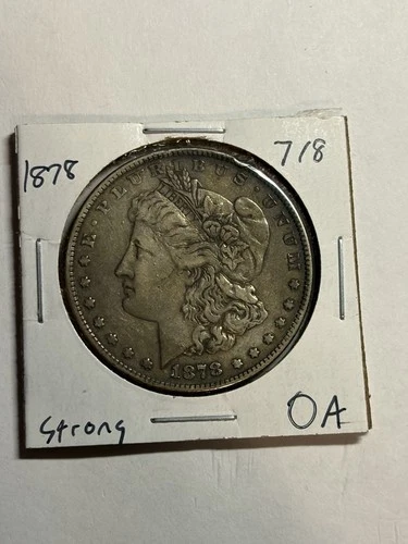 1878 7/8TF Strong Morgan Silver Dollar Nice XF Tough Date