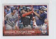 2015 Topps Mini Justin Upton Adrian Gonzalez Giancarlo Stanton #349 3k8