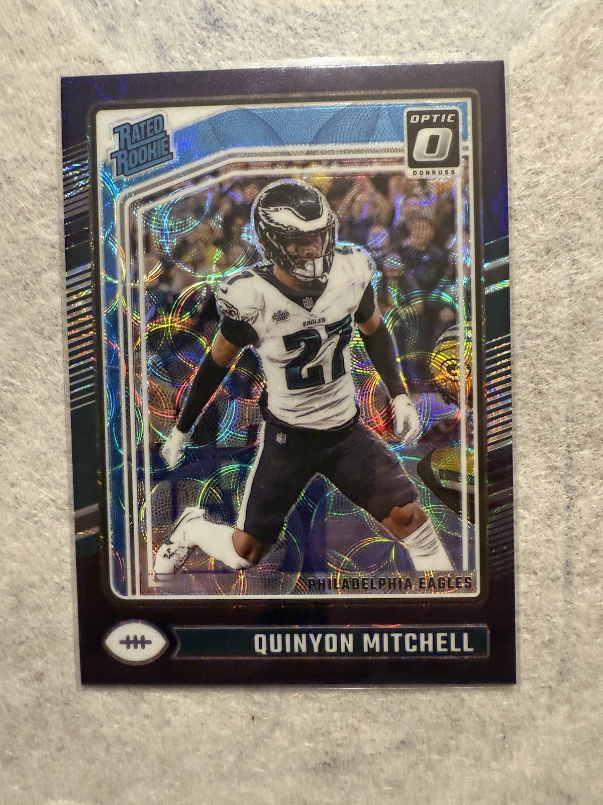 2024 Panini Donruss Optic-Rated Rookie Quinyon Mitchell #282 Purple Scope Prizm 