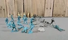 Vntge Marx Blue & Gray Play Set Civil War Soldiers W/ 2 Grants 2 Lees, & Lincoln