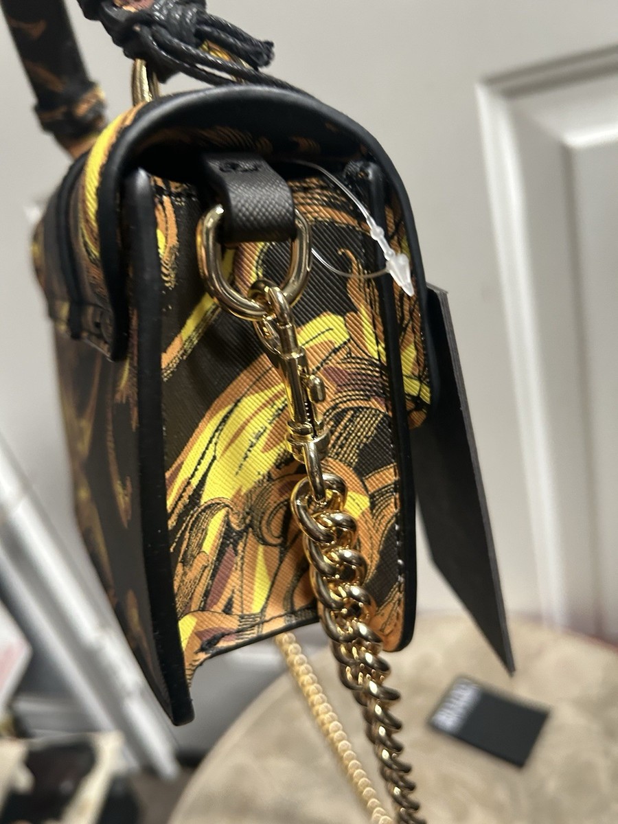 Versace Jeans Couture Baroque Saffiano Collection Black and Gold