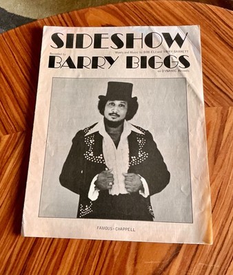 SIDESHOW, Barry Biggs, Worte & Musik Eli/Barrett, berühmte Chappell Noten