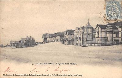 Carte Postale Ancienne Fort Mahon Plage – Avenue De La Plage (80) – Années 1900