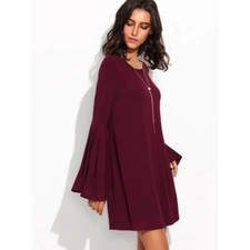 urban outfitters kimchi blue brown bell sleeves dress