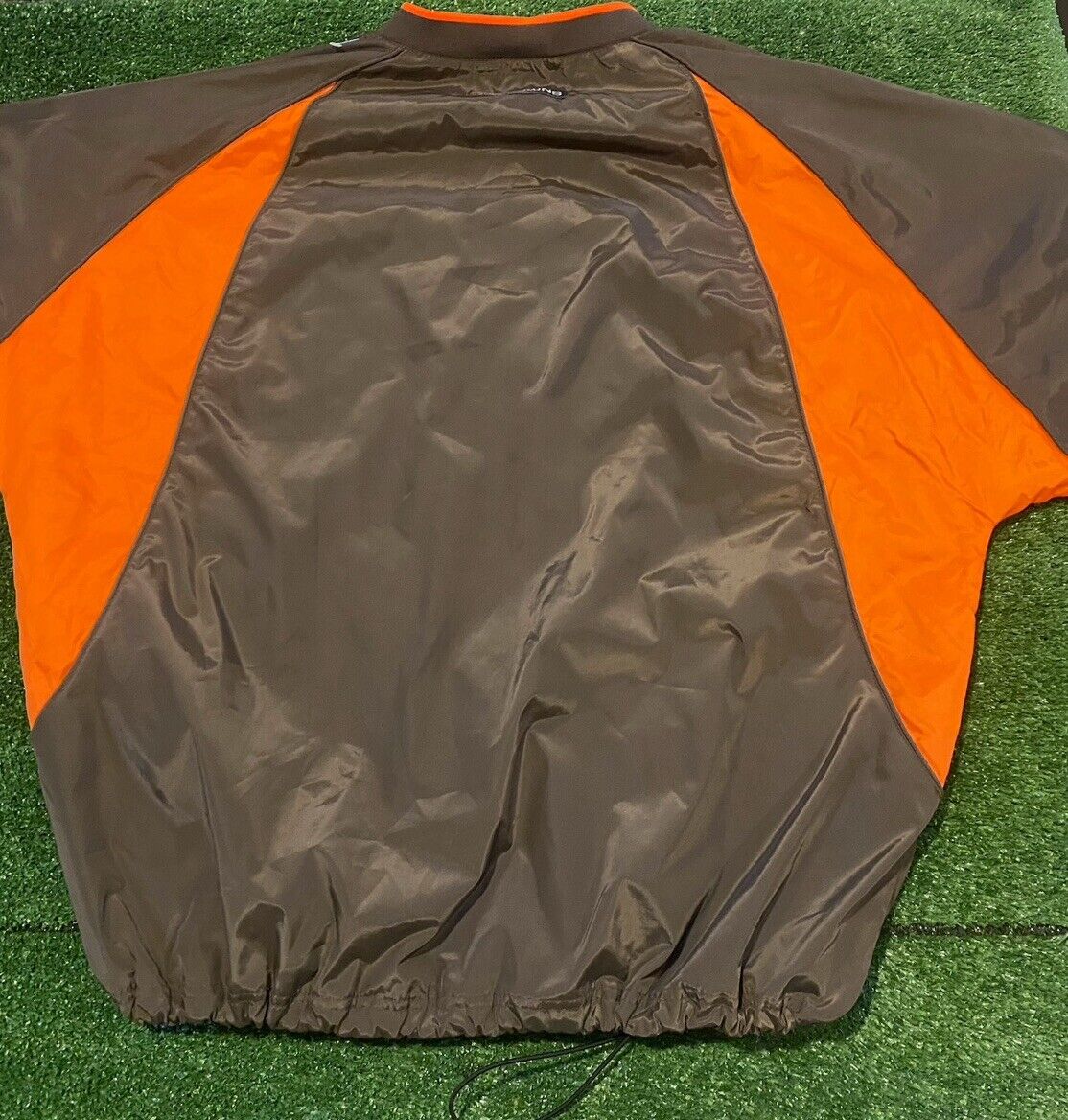 Vintage Cleveland Browns jacket extra large pullover reebok Y2K Retro brown