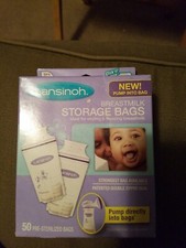 Lansinoh 50 Pre-Sterilized Breastmilk Freezer Storage Bags New