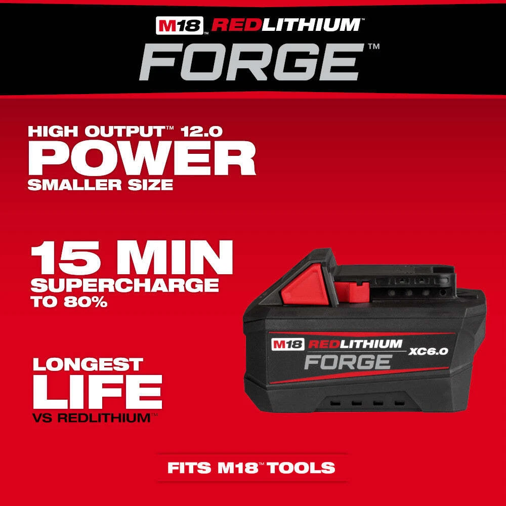 Milwaukee 48-11-1861 M18 18V REDLITHIUM FORGE XC6.0 Battery Pack 