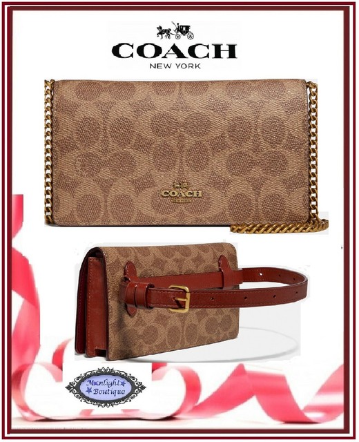 coach convertible belt bag in signature canvas