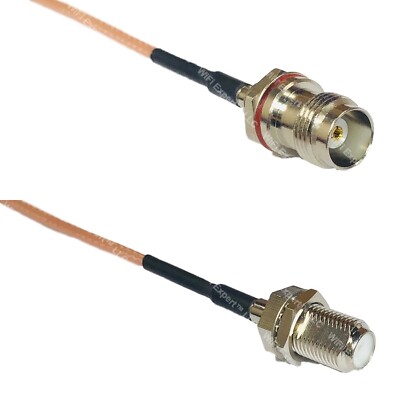 RG316 TNC Female Small Bulk to F FEMALE RF Cable Rapid-SHIP LOT