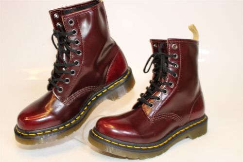 Dr. Martens Vegan 1460 Lace Cherry Red Rub Off Womens Size 6 37 Ankle Boot 14585 - Picture 1 of 24