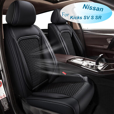 For Nissan Kicks SV S SR  2018-2025 Car Front&Rear 5 Seat Covers Protector Black