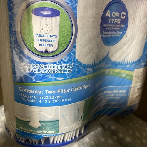 New 2 Pack Summer Escapes Type A or C Pool Filter Cartridge Replacement Filters - Picture 2 of 3