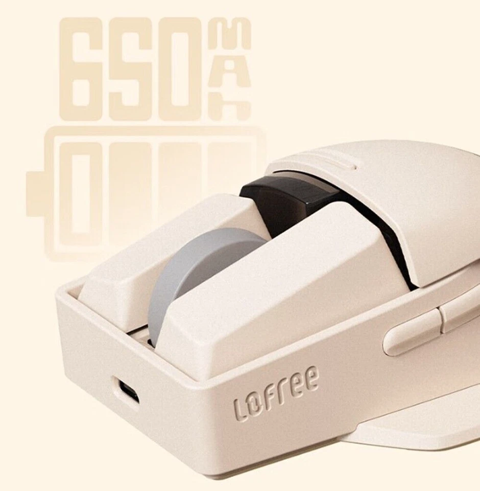 Lofree OE909 Wired Wireless Bluetooth Optical Mouse 4000DPI For Windows MacOS - Image 3 of 4